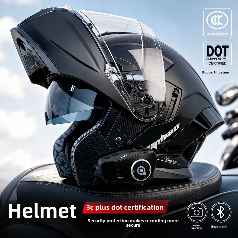 Kuqibao 3C-zertifizierter Moto – Full Face Motorcycle Helmet With Bluetooth Bewertung und Preis