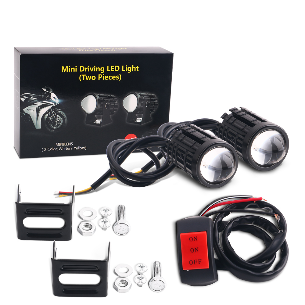 2PCS Universal Motorrad LED Sc – Universal Motorcycle Led Headlight Projector Bewertung und Preis