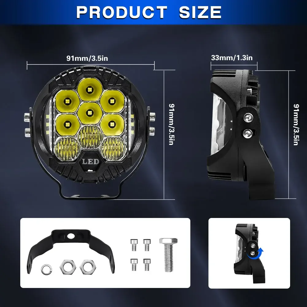 3 Zoll LED Such leiste Wok Lic – Universal Motorcycle Led Headlight Projector Bewertung und Preis