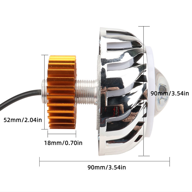 1 stücke Auto Motorrad Scheinw – Universal Motorcycle Led Headlight Projector Bewertung und Preis